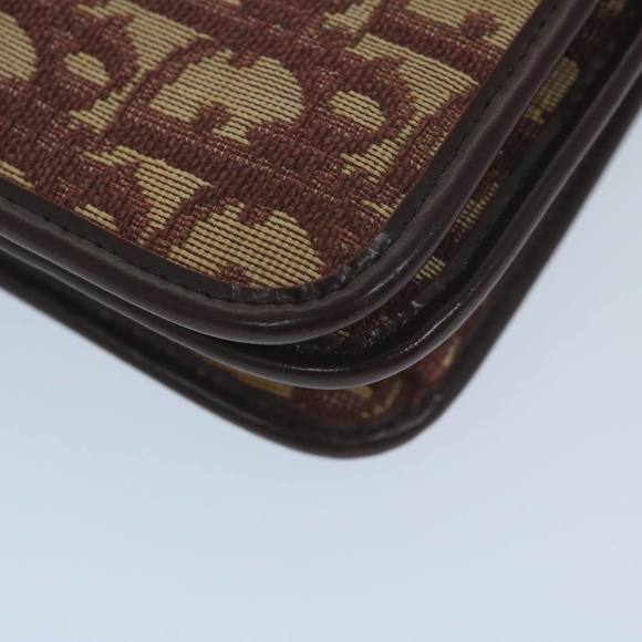 Christian Dior Trotter Canvas Chain Shoulder Bag Red Auth yk10084 - Picture 14 of 16